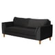 thumbnail image 2 of Sofa Milan 3C Con Resortes Pocket Tela Velvet Negro, 2 of 7