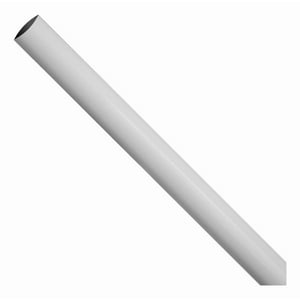 Barra Baño Aluminio Pvc 1 1,2Mts Blanco Dvp