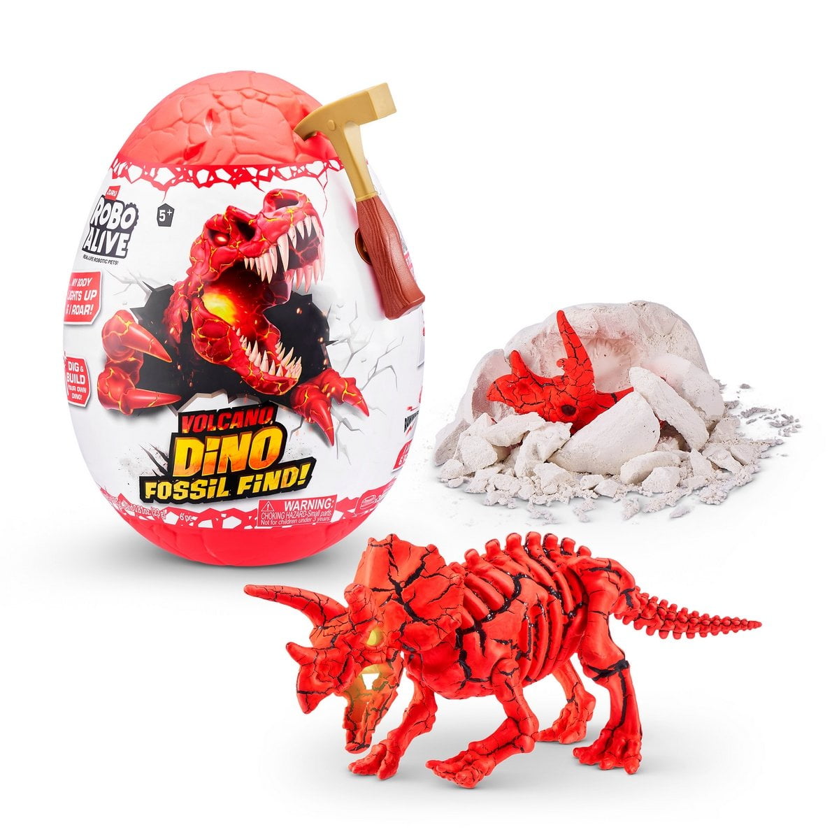 Robo Alive - Huevo Con Fosil De Dinosaurio De Zuru