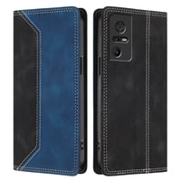 Funda Foxdock Para Tcl 40Se De Cuero Premium Bicolor Con Ranuras Rfid, Carcasa Tipo Billetera Antigolpes Y Soporte Plegable