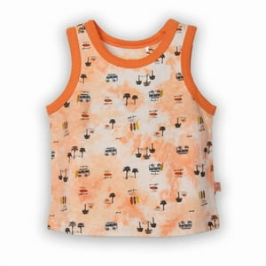 Polera Bebe Niño Naranjo Pillin