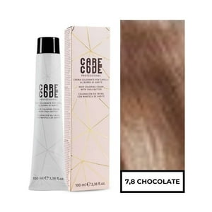 Care Code - Tintura Profesional Permanente 100 Ml Rubio Medio Chocolate 7,8 + Oxigen 150 Ml 20 Vol