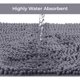 thumbnail image 5 of suxuMhao Alfombra de Chenilla,19.69 X 31.50in(50 X 80cm)Gris Claro, Alfombra para Dormitorio,Alfombra Lavable,Alfombra para Baño,Alfombra Lavable a Máquina,Duradera,Alfombra Suave para Uso en el, 5 of 5