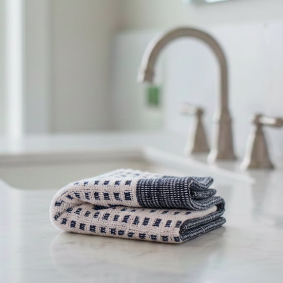 Toalla de cara MARA Nautica Home 30x50cm blanca-azul