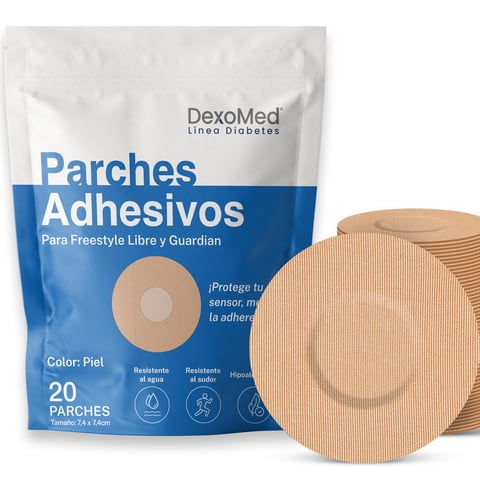 Parches Protectores Dexomed Para Sensor De Glucosa Freestyle Libre Y Guardian (20 Un)