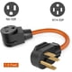 thumbnail image 2 of Cable adaptador para soldador Nema 14-50P a 6-50R, cable de alimentación con enchufe para soldador, resistente, STW 8AWG, 50 A, 250 V, 1,5 pies, 2 of 7