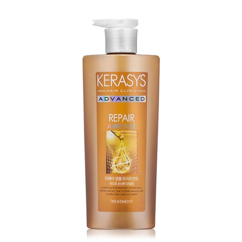 Kerasys - Acondicionador Coreano Reparador Para Cabellos Dañados, Advanced Ampoule Conditioner 600Ml - Repair