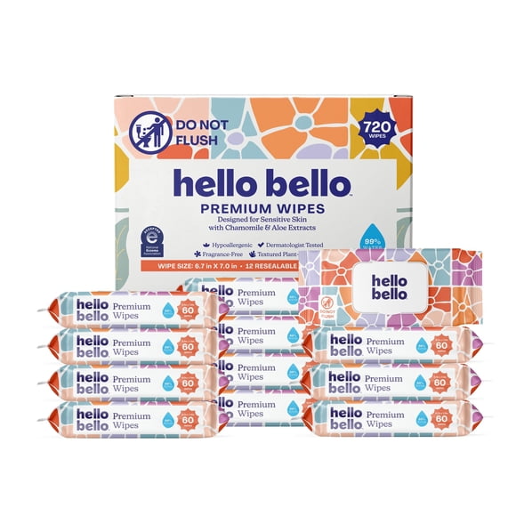 Toallitas Hello Bello Premium Sensitive Skin 720 unidades