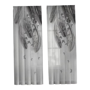 Bothyi - Cortinas Semitransparentes De Gasa Para Ventana, Cortina Transparente Para Oficina, Cocina, Decoración Del Hogar