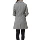 thumbnail image 3 of INSPIRE CHIC Abrigos de Mujer con Botonadura Simple Abrigo Largo de Invierno Gabardina M Gris Claro, 3 of 6