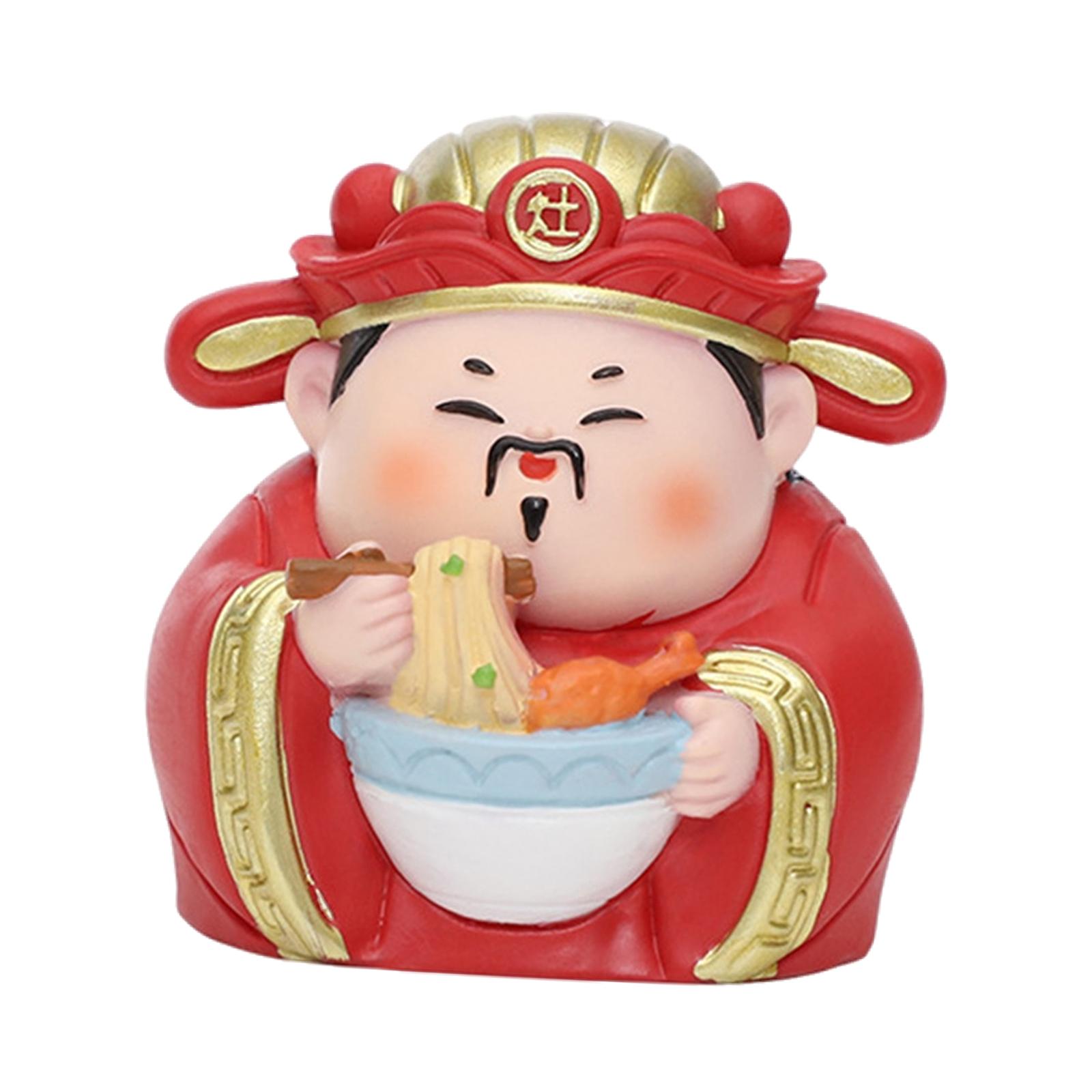 Magideal - Estatuilla Mitológica China De Resina De 2,3 Pulgadas De Alto, Adorable Adorno Para El Salpicadero Del Coche, Decoración Decorativa Para El Hogar Y La Dios De La Cocina