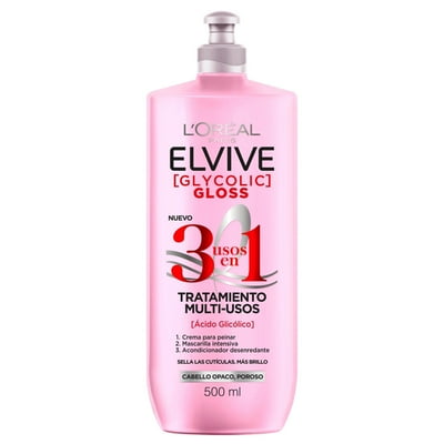 Crema Tratamiento Glycolic Gloss 3 En 1 500 Ml Elvive