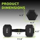 thumbnail image 2 of Par de Mancuernas Hexagonales Fitvids Recubiertas de Goma 15 kg para Gimnasio en Casa, 2 of 7