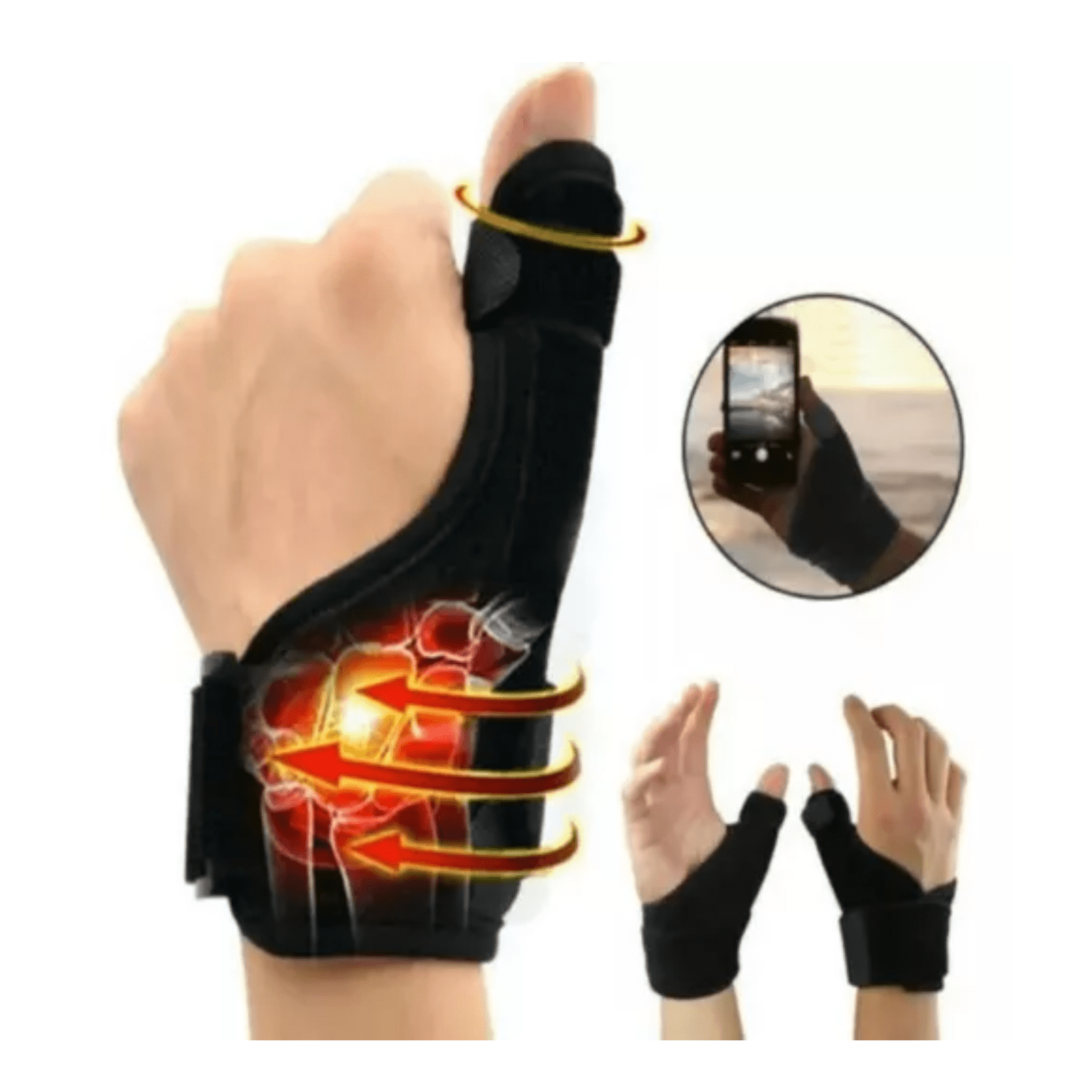 Deroyal - Muñequera Con Inmovilizador De Dedo Pulgar Soporte Ferula