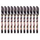 thumbnail image 1 of 12 piezas bolígrafos de tinta en gel negro 0.5 mm bolígrafo fino para escribir artículos de papelería 3 # naranja, 1 of 5