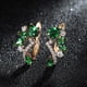 thumbnail image 1 of Multicolor Birthstone Dangle Earrings Marquise Cut Red Purple Olive Green Stone Ear Drop Flower Leaf Delicate Ear Jewelry Gift, 1 of 3