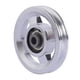 thumbnail image 2 of Rueda De Polea De Rodamiento Polea Universal De Aleación De Aluminio Para Accesorio De Ejercicio 93 Mm Plata, 2 of 5
