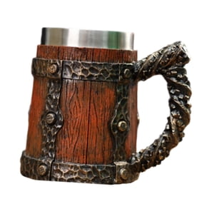 Bothyi - Taza De Acero Inoxidable Para Beber De Estilo Medieval, Para Acampar, Regalo, Estilo B