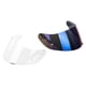 thumbnail image 3 of 2x Visor De Casco Para Gafas De Protección De Motocicleta K3 / K4 Transparente + Azul, 3 of 5