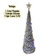 thumbnail image 2 of Árbol De Pascua Plegable Premium Nevado 2.10 Con Estrella y Luces LED Navidad 2025, 2 of 6