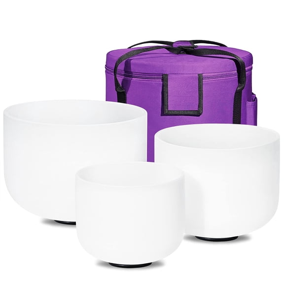 Set de cuencos de cristal, 432 Hz, sanadores de sonido, 20-30 cm, CVNC