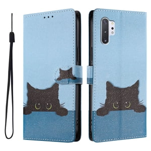 Foxdock Funda Tipo Cartera Para Samsung Galaxy Note 10 Plus Con Soporte Y Correa – Diseño De Patrones Lindos
