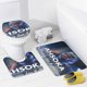 thumbnail image 4 of Ahsoka Tano-theme 4-Piece Shower Curtain Set with Rugs, Waterproof Bathroom Decor Set Includes Bath Mat, U-Shaped Rug, Toilet Lid Cover and Curtain with Hooks, 4 of 6