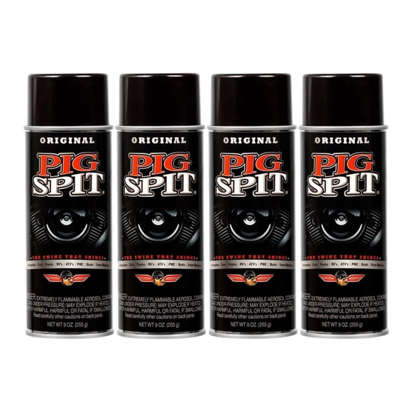 Pig Spit Original Brillo Automotriz 255g Paquete de 4