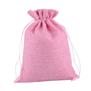 Bothyi - 50 Piezas Bolsas De Regalo Con Cordón Bolsa Con Cordón Para Comestibles Fiesta Boda Rosa