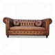 thumbnail image 1 of Sofá Chesterfield capitoné Premium Café envejecido, 1 of 7