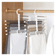 thumbnail image 3 of Percha Organizadora De Pantalones 5 En 1 | Acero Inoxidable | Ahorra Espacio En Closet | Colgador Multifuncional Reforzado, 3 of 3