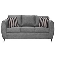 Colbox - Sofá Saveiro 3 Cuerpos Tela Gris Claro