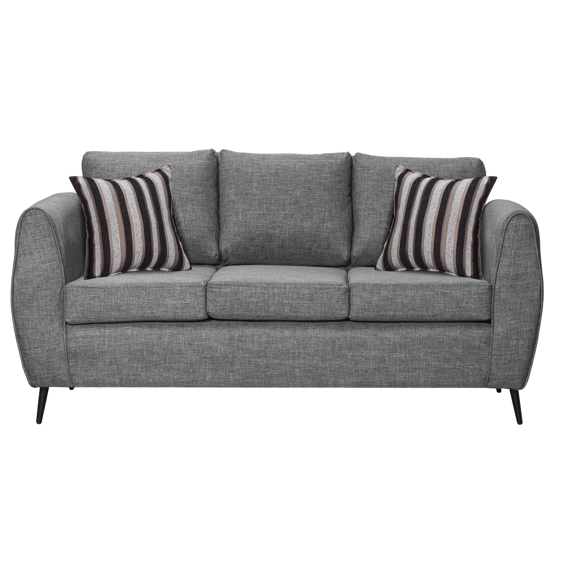 Colbox - Sofá Saveiro 3 Cuerpos Tela Gris Claro