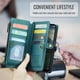 thumbnail image 4 of CaseMe Funda de Cuero for Samsung Galaxy A17 para Billetera [Bloqueo RFID] con Ranura para Billetes con Zíper para 10 Tarjetas, Correa de Hombro y Muñeca Magnética de Cuero PU Suave, Funda de Billete, 4 of 13