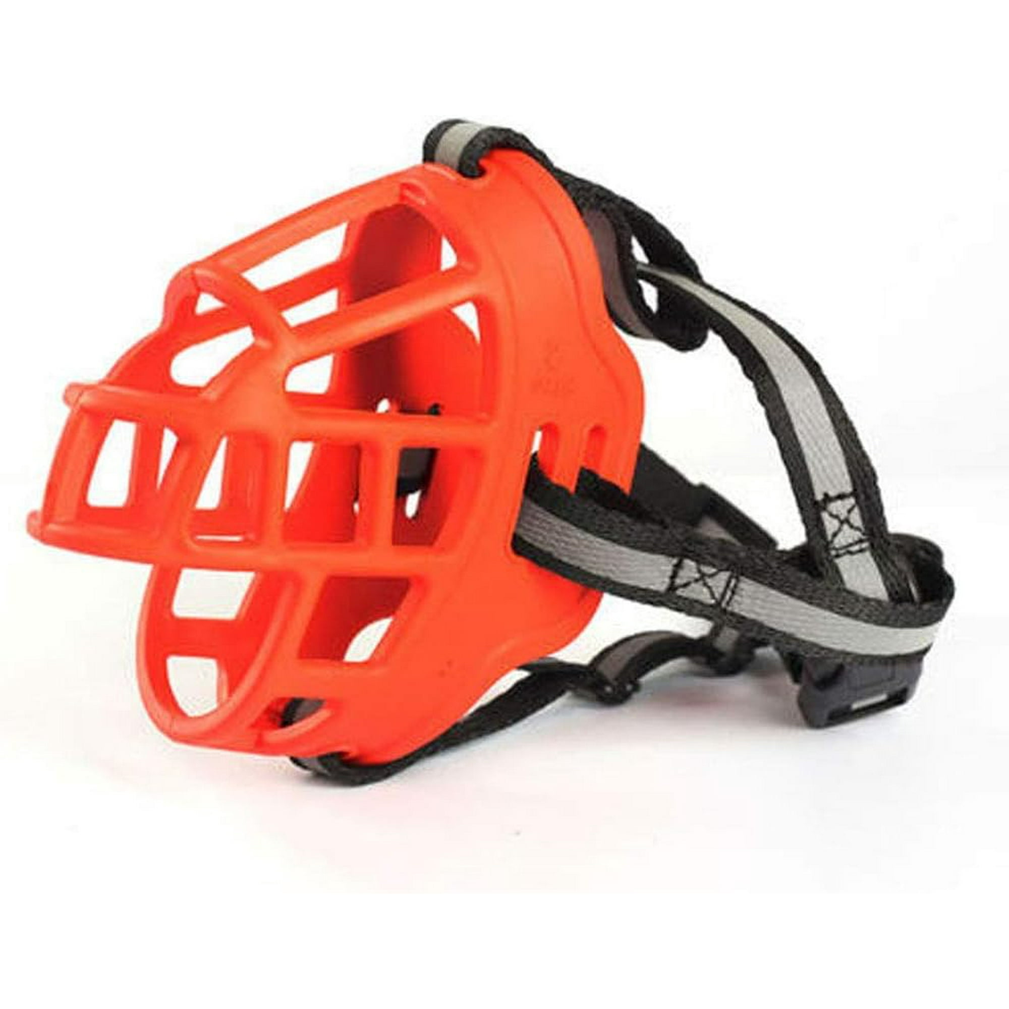 Defensor Forever - Bozal De Goma Refrectante, Para Perros Grandes Xl Talla 6 Rojo