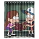 thumbnail image 1 of Cortina de ducha de Gravity Falls, juego de cortina de baño con ganchos, tamaño 60 x 72 pulgadas, 1 of 3