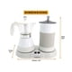 thumbnail image 5 of Bote eléctrico para moka FUOCCI de 3 tazas (150 ml) con espumador de leche, color blanco, 5 of 5