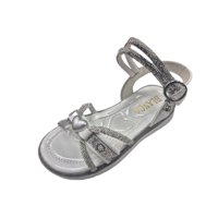 Vinnys Outlet - Sandalia Perlita Niña Brillante Blanco