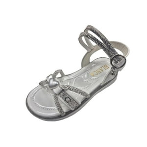 Vinnys Outlet - Sandalia Perlita Niña Brillante Blanco