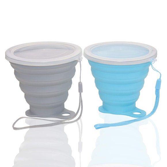 Vaso plegable Nanaborn de silicona, 270 ml, para acampar y viajar