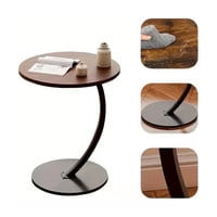 Genérico - Mesa De Centro Lateral Living Vanguardia Madera Natural