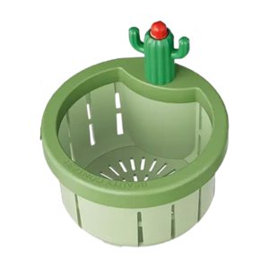 Magideal - Colador De Fregadero Para Fregadero De Cocina, Cesta De Drenaje De Flujo Rápido, Fácil De Limpiar, Cesta De Drenaje Antibloqueo, Escurridor De Fregade Verde