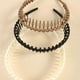 thumbnail image 1 of 3/4pcs Teeth Hair Band Solid Color Hair Band Simple Style Headband Wavy Nonslip Headdress For Women Girls Men Washing Face Skincare Makeup, 1 of 4