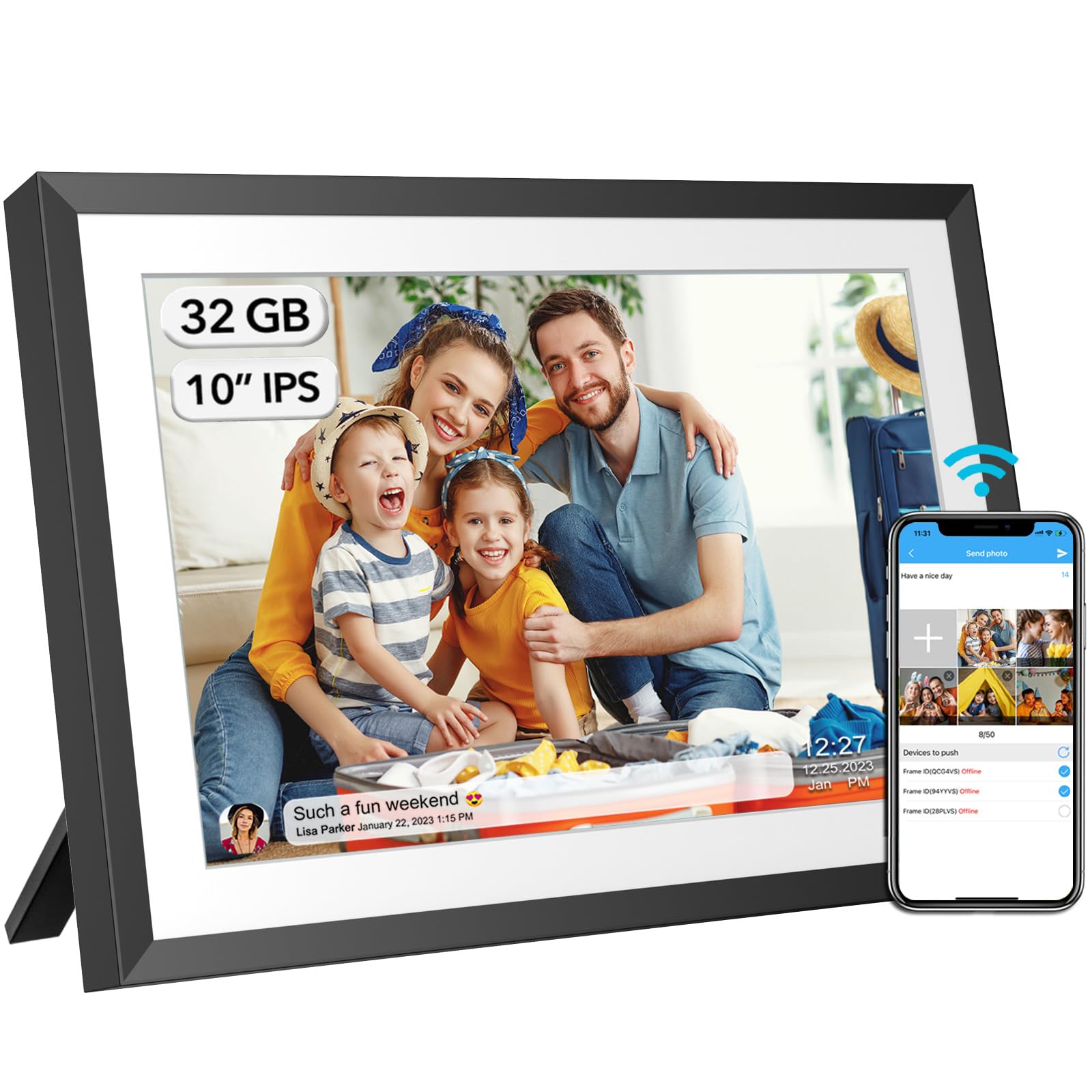 Marco De Fotos Digital Wifi Akimart De 32 Gb Con Ips De 10,1""