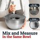 thumbnail image 2 of Juego de 5 tazones de acero inoxidable gris Priority Chef, 2 of 8