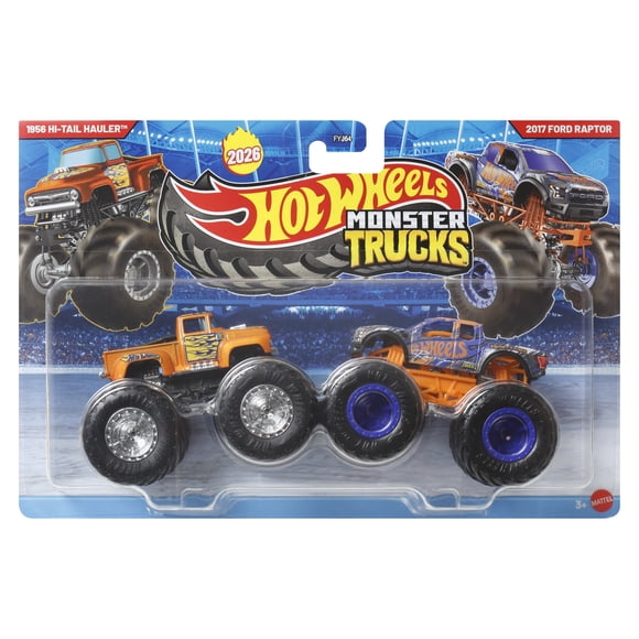 Monster Trucks 1:64- 1956 Hi-Tail Hauler Vs 2017 Ford Raptor