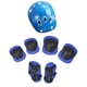 thumbnail image 3 of Ni?os Codo Rodilla Mu?eca Protectora Almohadillas Equipo De Seguridad Skate Bike Azul 7Pcs, 3 of 5