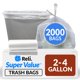 thumbnail image 1 of Bolsas de basura Reli. 2-4 galones | 2000 bolsas | Transparentes | Baño, 1 of 8