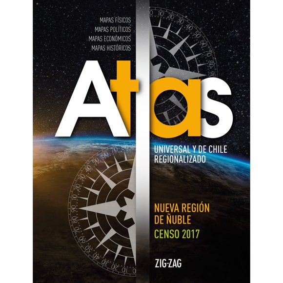 Libro Atlas Universal Y De Chile Regionalizado