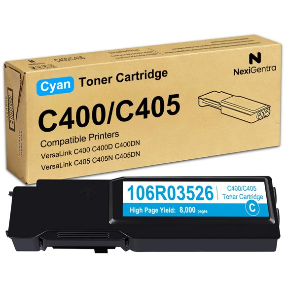 Cartucho de Tóner Cyan de Alto Rendimiento NexiGentra 106R03526